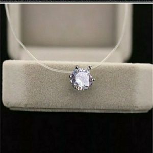 New Crystal Necklace Invisible Line Zircon